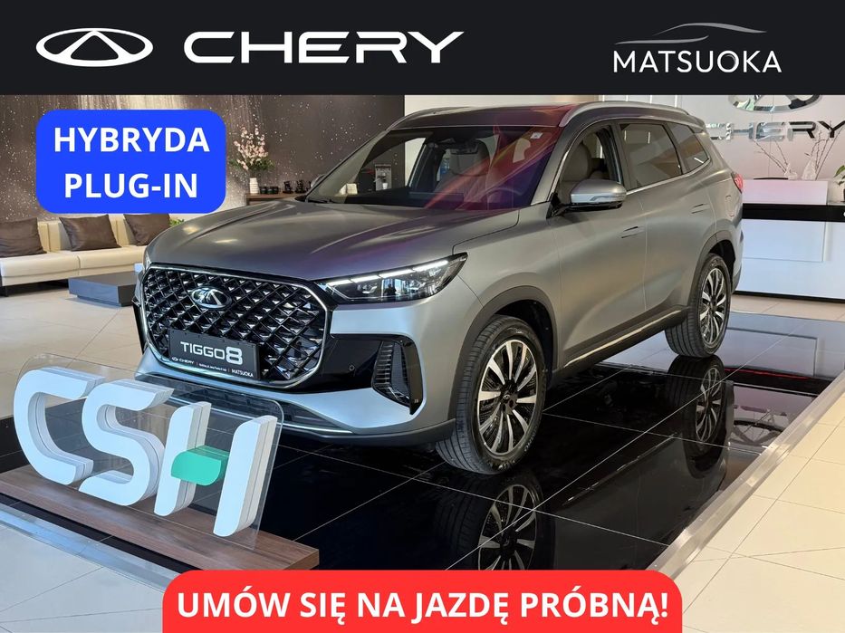 Chery Tiggo 8 Chery Tiggo 8 Plug-In 279 KM | Automat | Nowy | Gwarancja 7 lat!