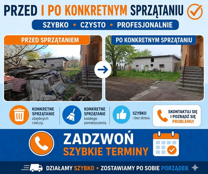 Przeprowadzki - Transport - Sprzątanie - Utylizacja