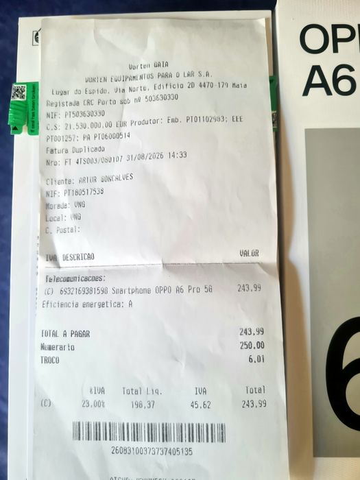 Telemóvel OPPO  A6 PRO 5G