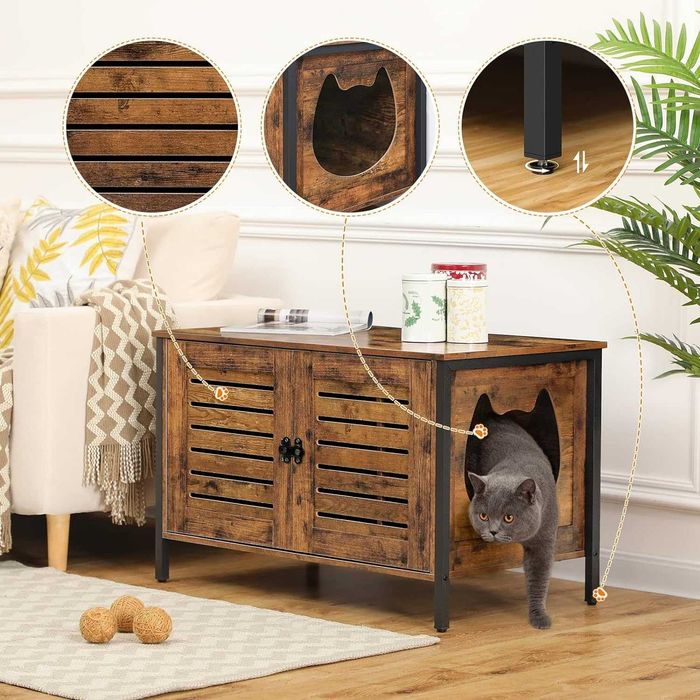 Casota cama de gato / pequenos animais / caixa de areia - ENVIO GRÁTIS
