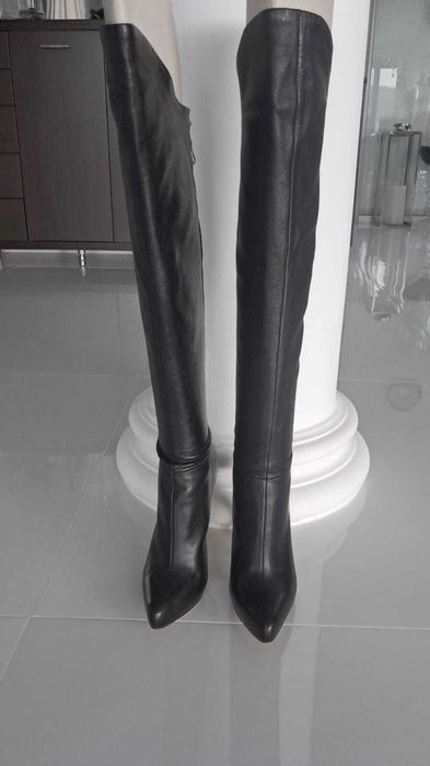 Anna Dello Russo przepiekne kozaki skóra