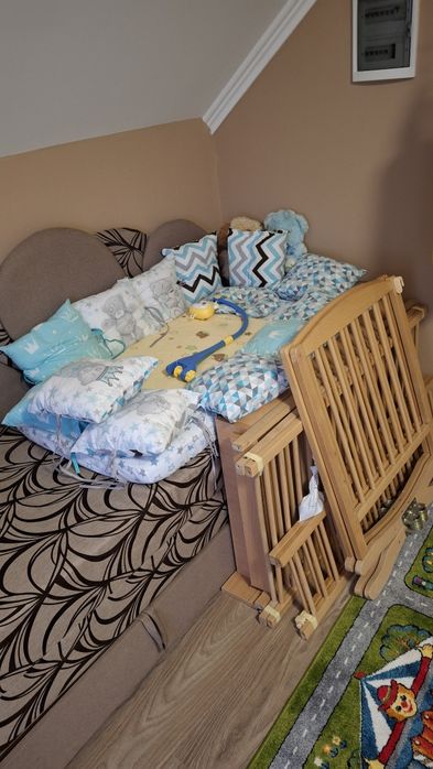 Дитяче ліжко ящиком Twins Еліт від українського виробника гармонійно в