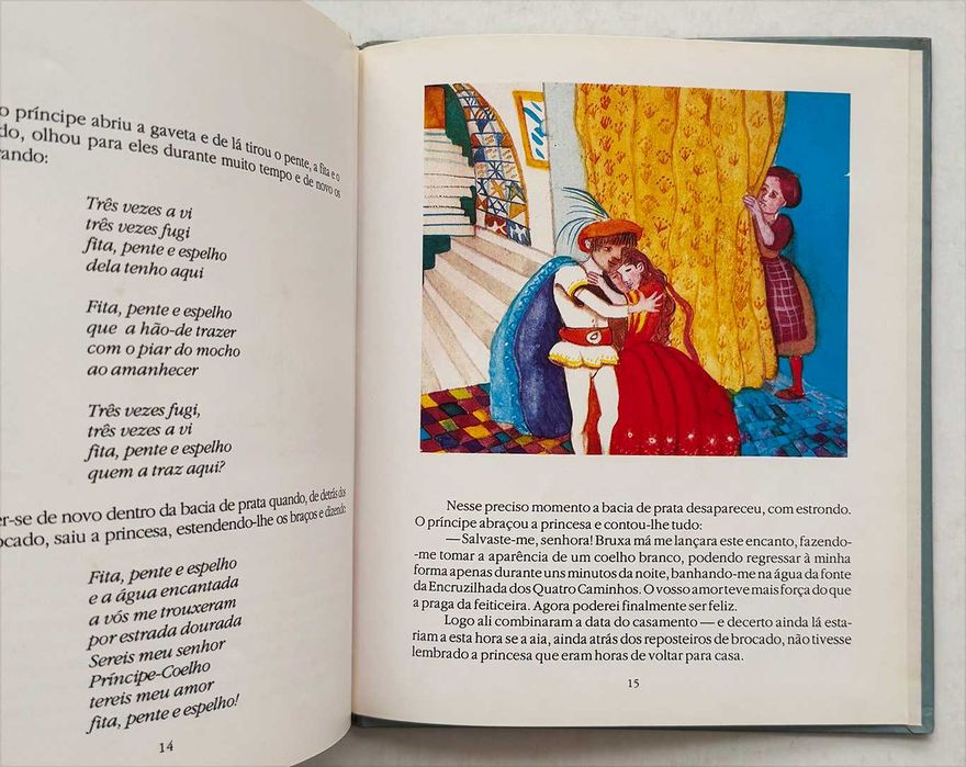 Alice Vieira, FITA, PENTE E ESPELHO. Ilustrações de Manuela Bacelar. Editorial Caminho, Lisboa, 1ª edição, 1991. Em muito bom estado geral.