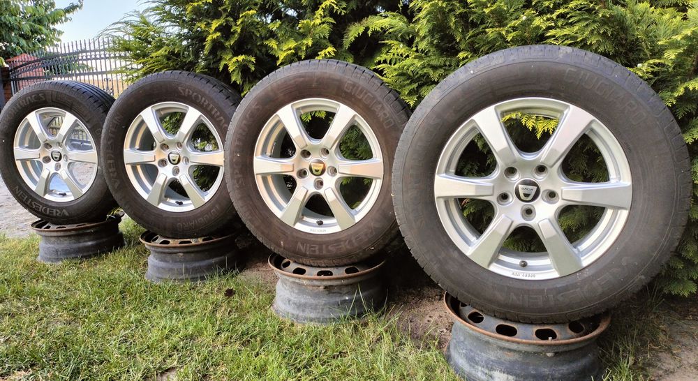 Felgi Dacia Duster 6,5Jx16 ET50 5x114,3 Opony lato 215/65R16