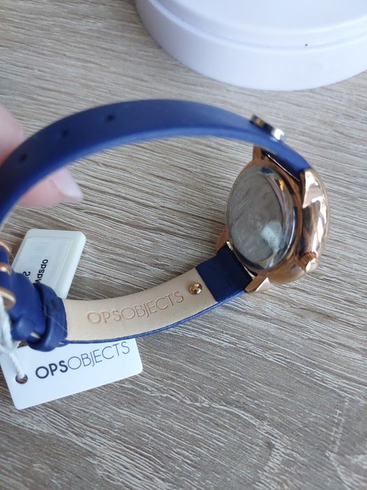 Nowy elegancki zegarek OPS Objects pudełko certyfikat