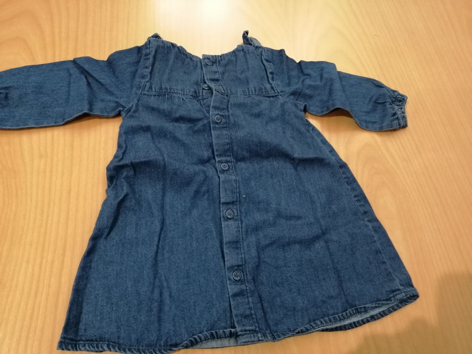 Vestido Ganga com folhos 18m