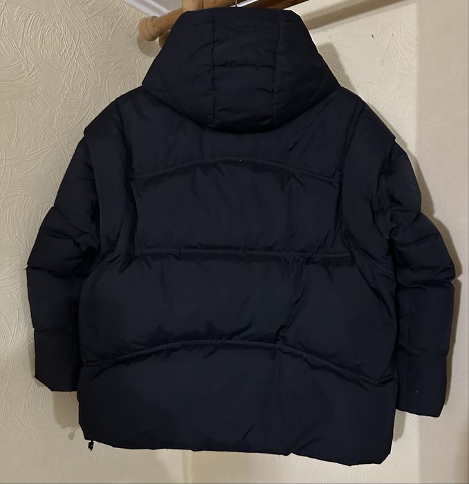 Пуховик, жилетка 2 в 1 Undercover з капюшоном , натуральный пух