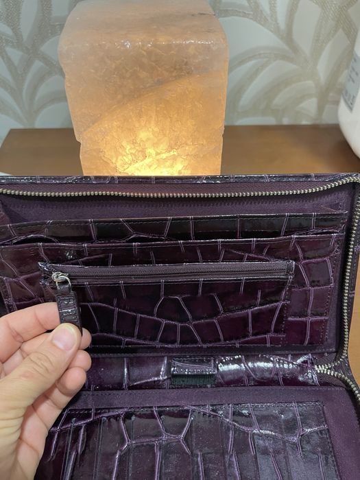 Кожаный кошелек  клатч Marks Spencer
