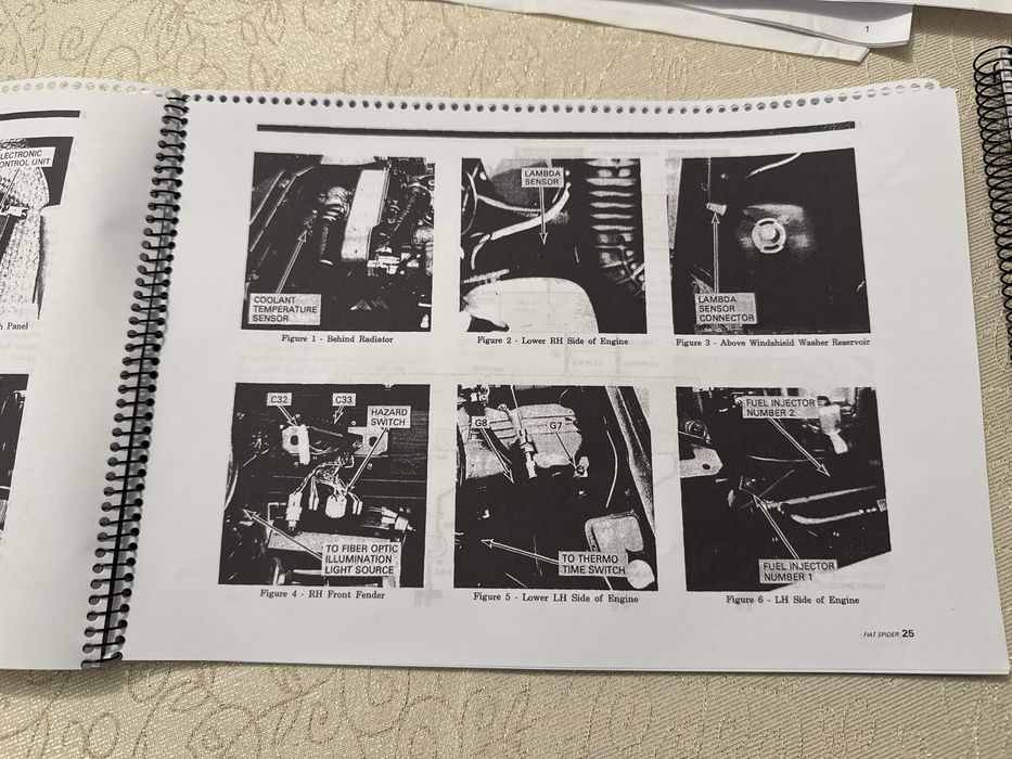 Fiat 124 Spider 2000 manual diagnostico eletrico