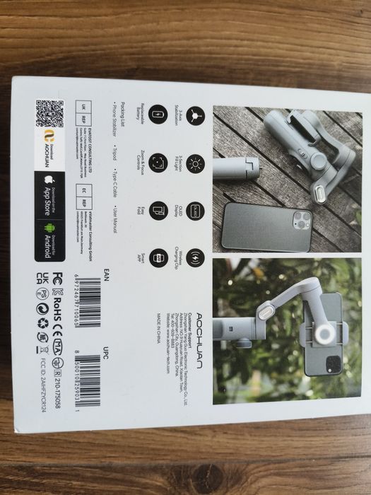 Aochuan Smart X Pro трьох осьовий  стабілізатор монопод штатив