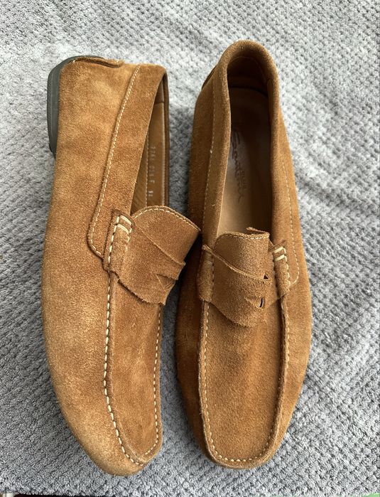 Замшеві мокасини santoni (оригінал)