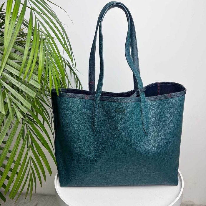 Шкіряна Жіноча сумка-тоут Lacoste Anna з чохлом петі-піке Оригінал