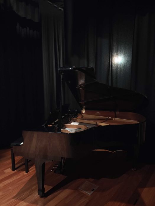 Aulas de piano particulares num piano de cauda Kawai