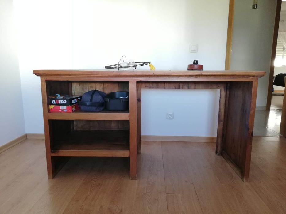 Secretaria madeira maciça (moveis santa fé)