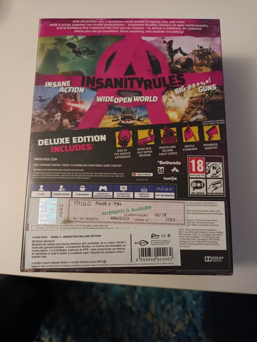 Tenho o Rage 2 Deluxe Edition selado para venda