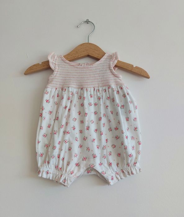 Rampers w kwiaty dla noworodka  r. 56 GAP Baby