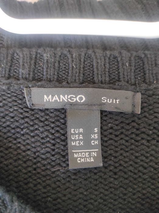 Czarny sweter z napisem Dreamer, Mango