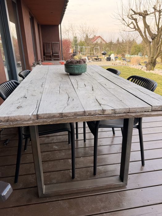 Stol na taras akacja, loft