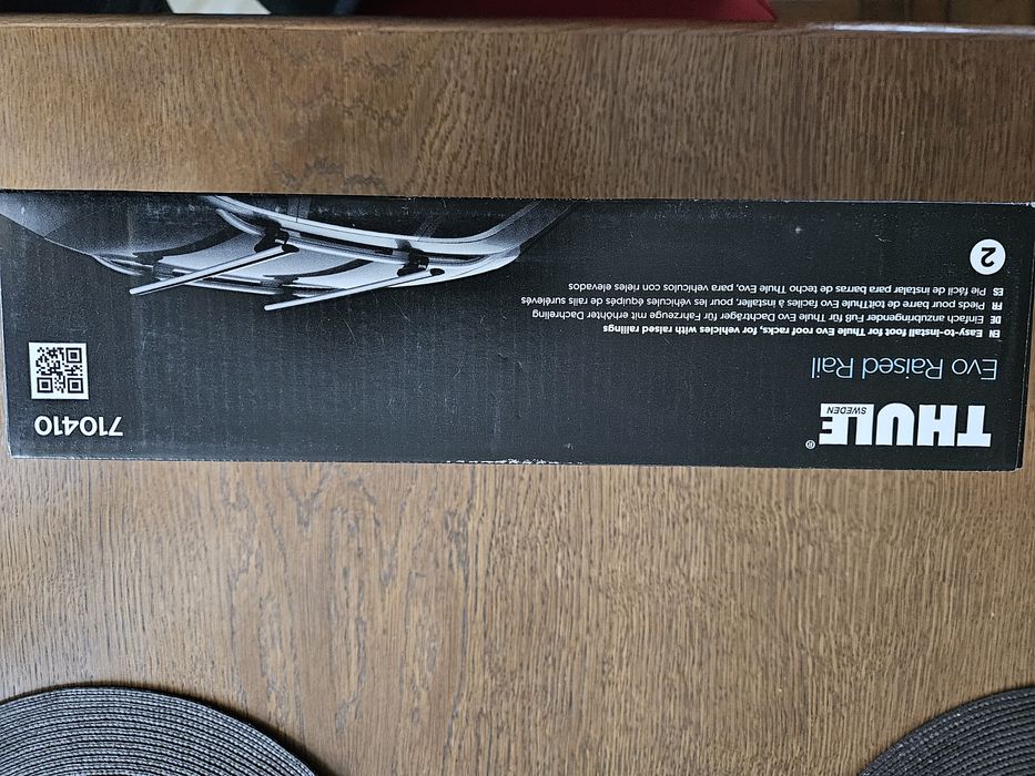 NOWE Thule Evo Raised Rail 710410 kompl 4 szt stopy do bagażnika