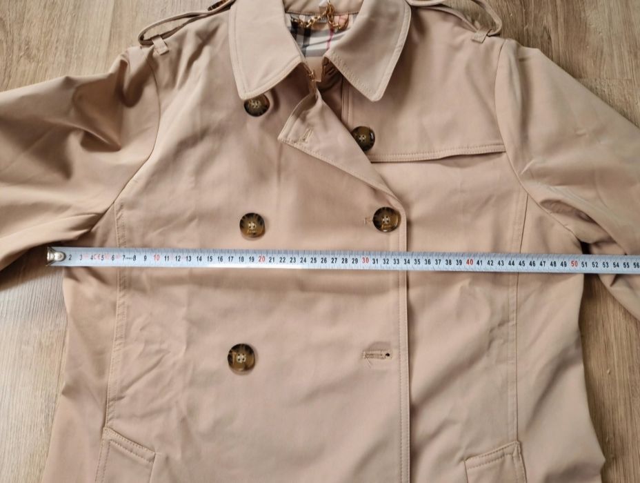 Nowy Beżowy trench a'la burberry 42