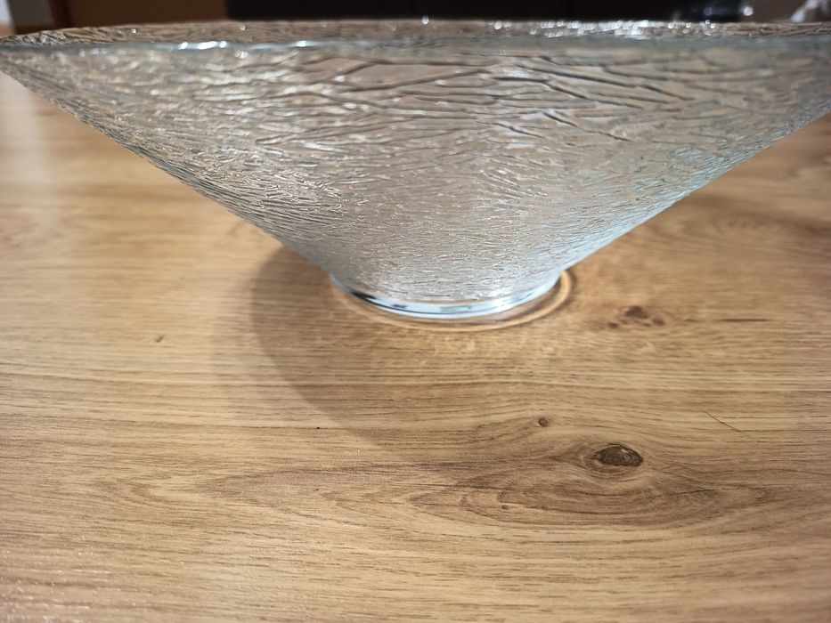 Szklana saleterka misa 28 cm / przeźroczysty