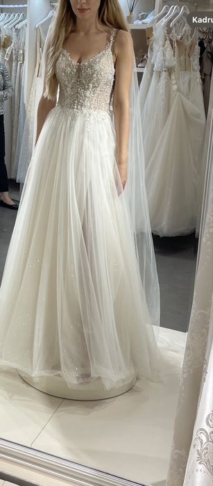 Suknia ślubna +welon katedralny