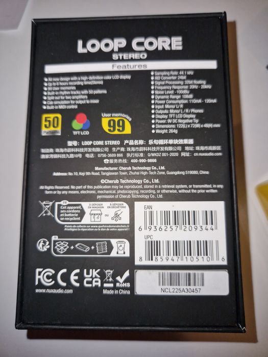 NUX Loop Core Stereo (looper, luper)
