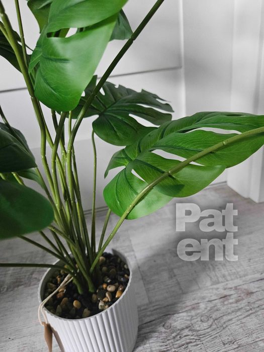 Sztuczny kwiat monstera 71 cm z doniczką ozdobna dom taras nowa