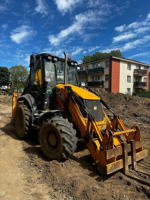 Wynajem koparki koparko ładowarki JCB Trójmiasto i okolice koparka
