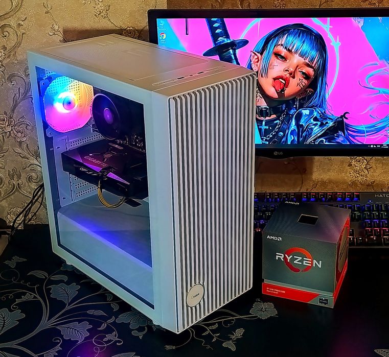 RTX3050 8gb/ Ryzen 5 3600/ B450/ 16gb DDR4 SSD s-AM4 игровой компьютер