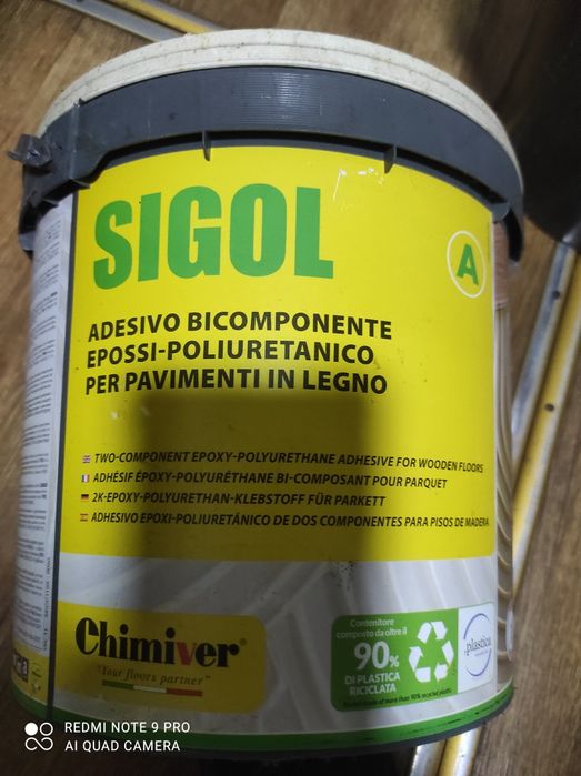 Клей (прострочений по даті) для паркета sigol, двухкомпонентный 9+1 кг. Ціна за 2 шт