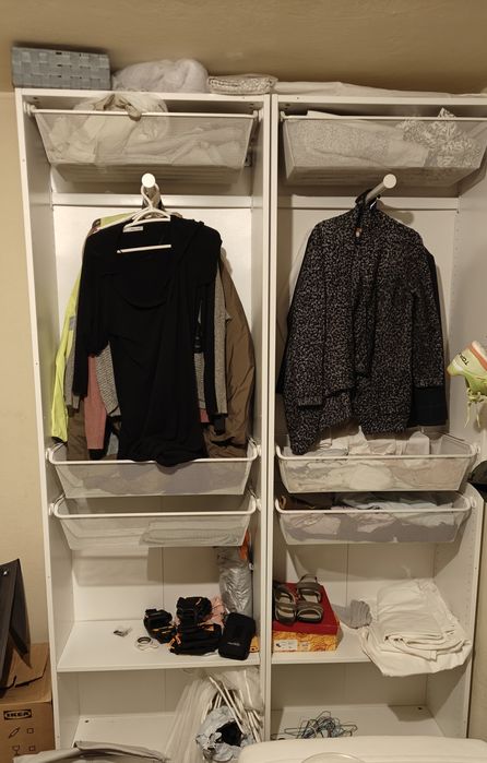 Armário Ikea PAX branco com gavetas