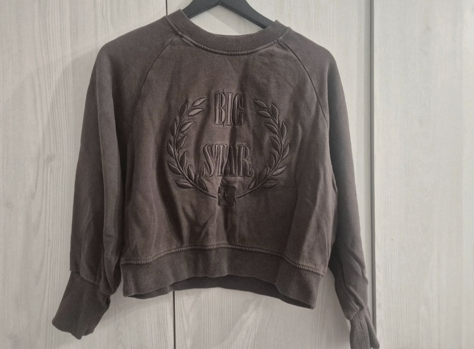 Czekoladowa bluza big star krótka
