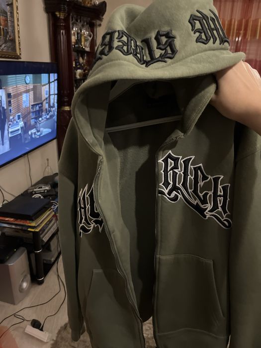 casaco hoodrich verde original em perfeito estado