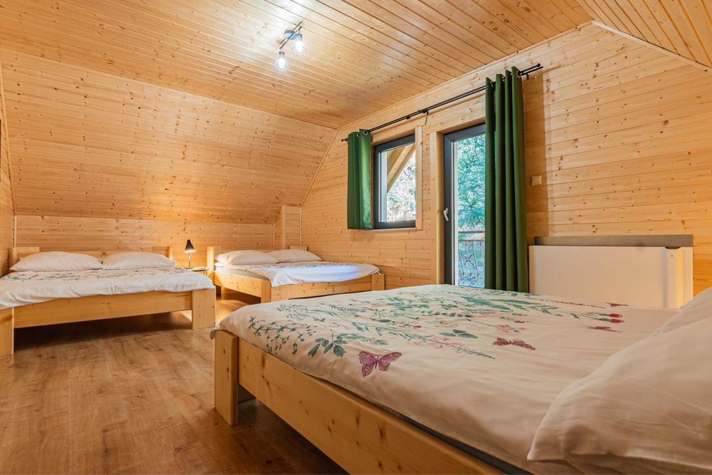 Domek „FOREST” 12 osób  Sauna | Jacuzzi | Balia |