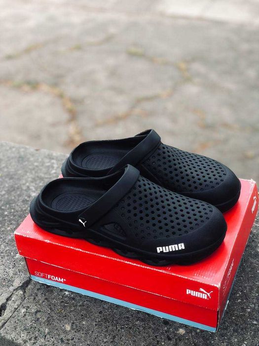 Кроксы Puma Agua cat мужские повседневные. Шлепанцы Пума мужские Хит! летние тапочки для улицы мягкие шлепанцы мужские Новинка лето 2026 сланцы Пума