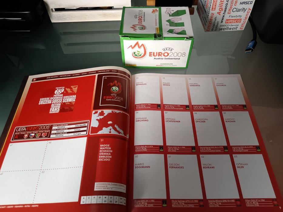 EURO 2008 - Coleção completa Panini (caderneta + cromos)