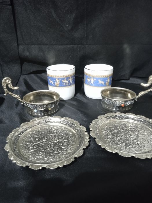 Conjunto de café em casquinha