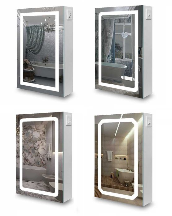 Новый зеркальный одно-, двух-, трех-створчатый шкаф, тумба в ванную.