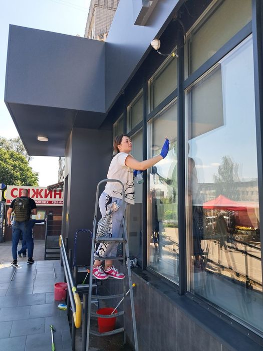 Прибирання у Кременчуці.