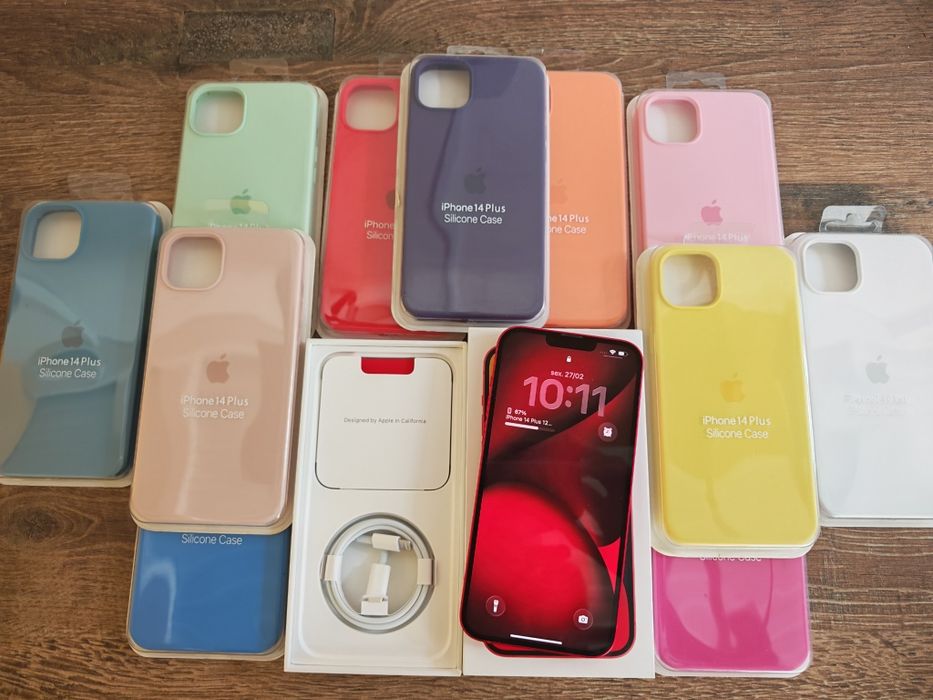 iPhone 14 Plus 6.7" 128GB Vermelho Em muito bom estado Aceito Retomas