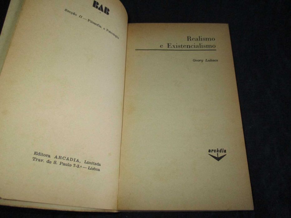 Livro Realismo e Existencialismo Georg Lukacs