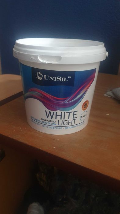 Шпаклевка и краска белая