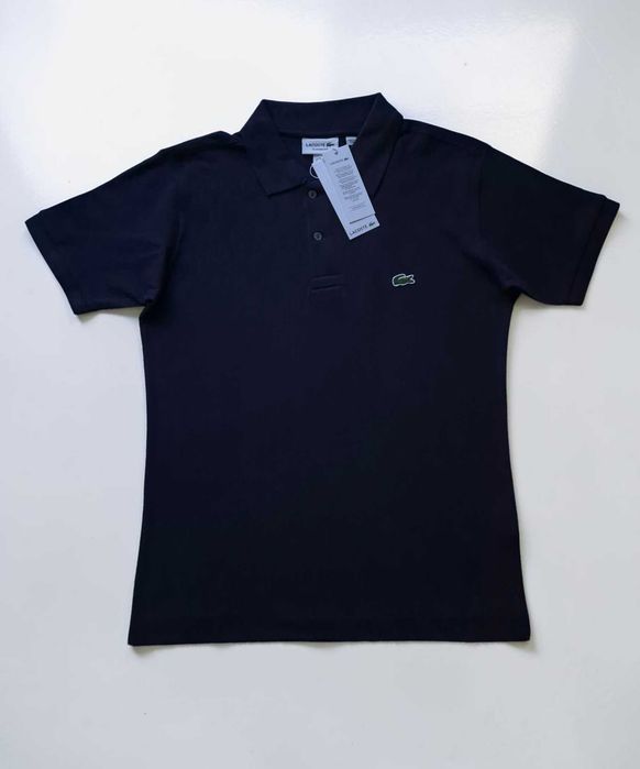 Lacoste 100% Bawełna S M L XL XXL Granatowy Męski Polo