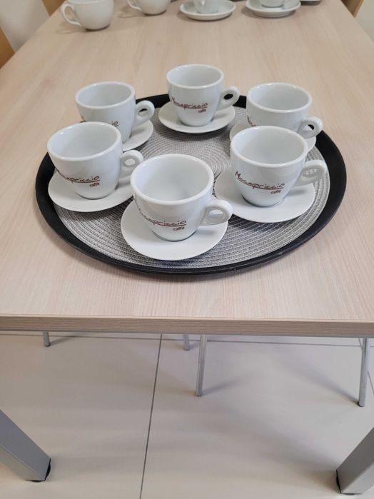 Filiżanki Mocapriccio cafee porcelana, komplet 6 sztuk