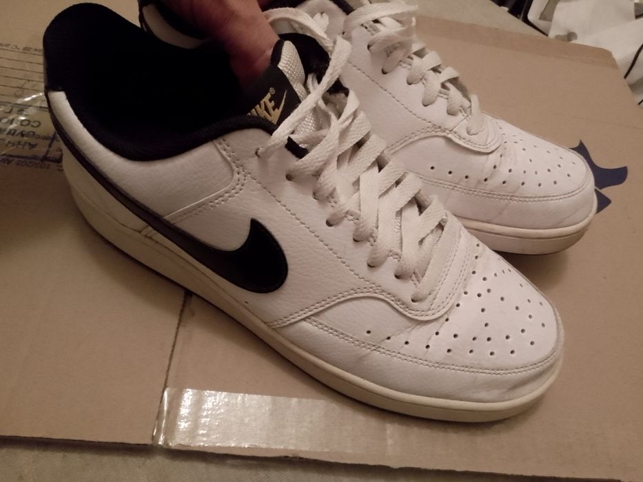 42-43 размер стелька 28.2 см Nike Court Vision Low DV1899-100 белые кроссовки оригинал