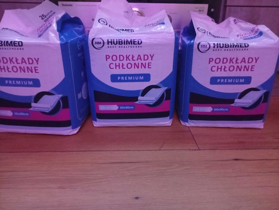 Podkłady chłonne niejałowe 60 x 90