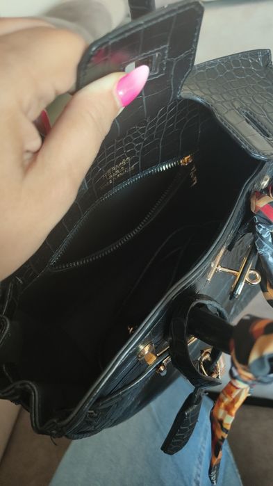 Torebka mała czarna styl  H.e.r.m.e.s