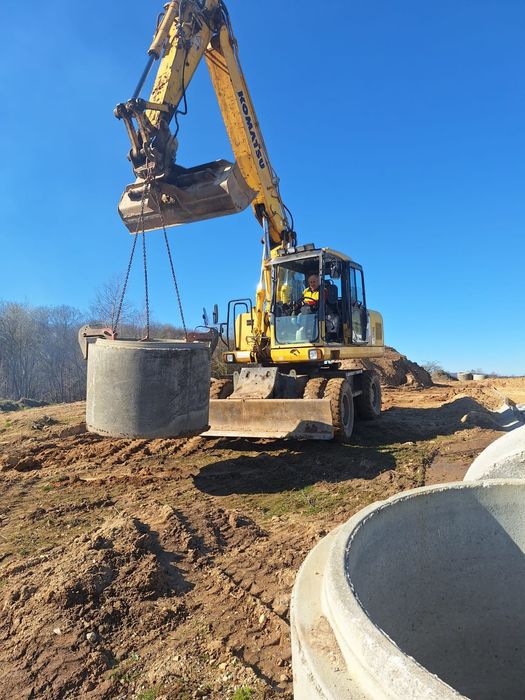 Usługi koparko-ładowarka koparka kołowa