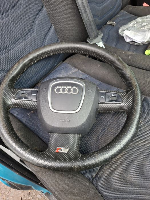 Audi a4 b7 b6 a6 c6 kierownica trój ramięna  S-line kompletna
